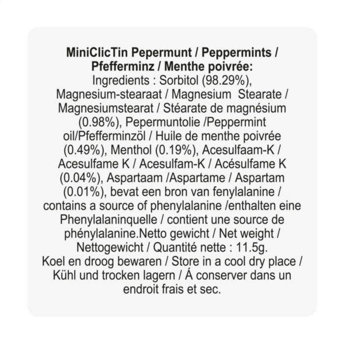Mini ClicTin peppermints