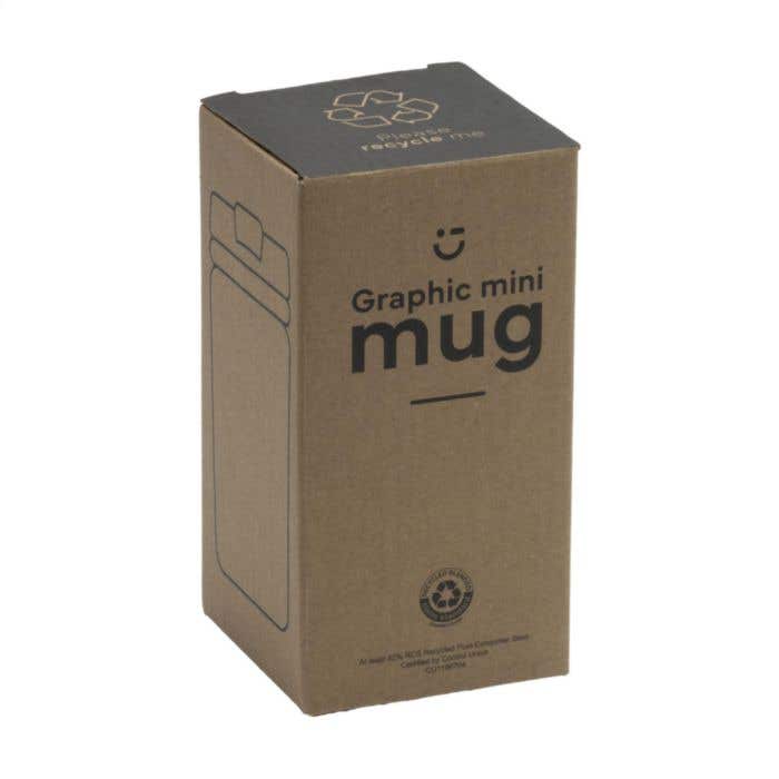 Graphic Mini Mug RCS Recycled Steel 250 ml thermo cup