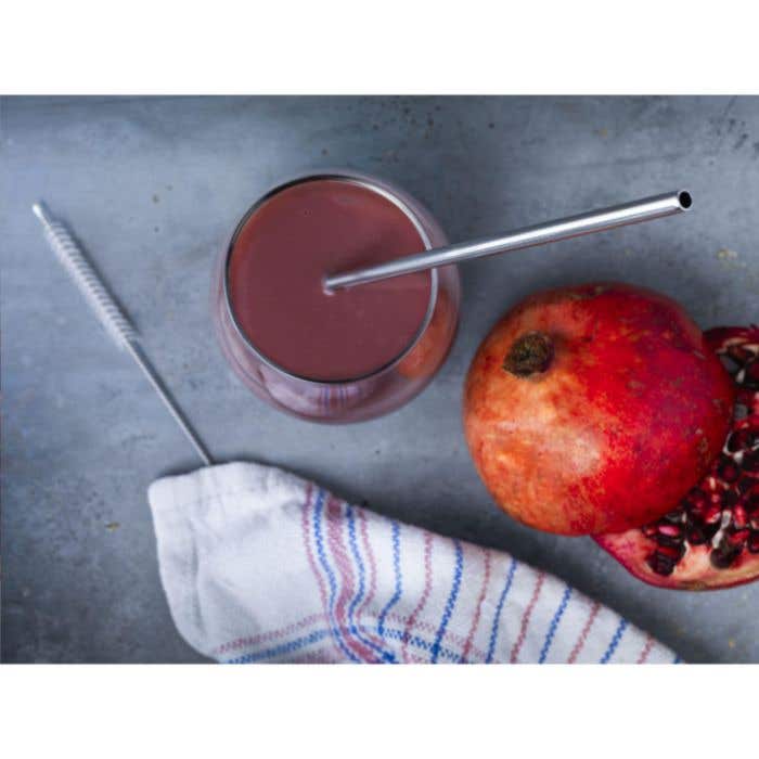 Reusable 1 piece Straw Set paille acier inoxydable