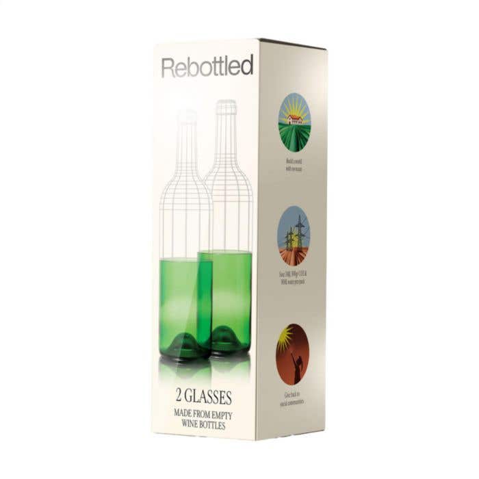 Rebottled® Tumbler 2-pack set glazen