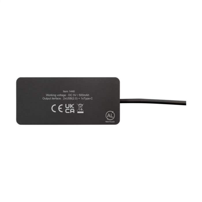 Tecco GRS Recycled Alu USB Hub