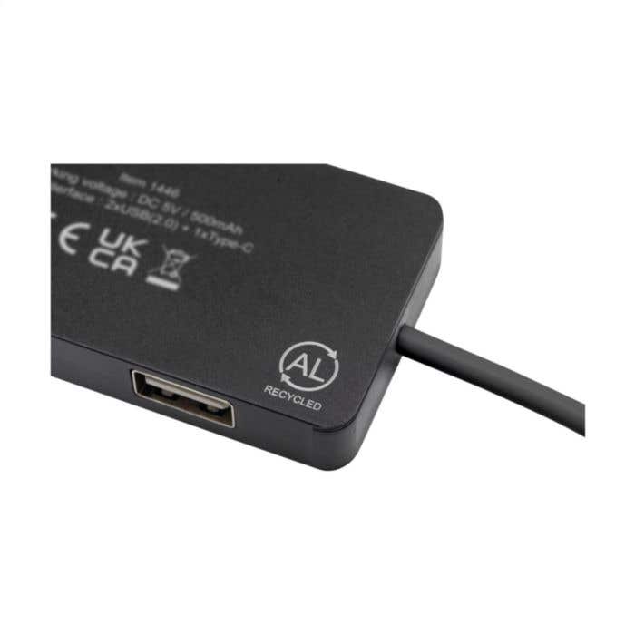 Tecco GRS Recycled Alu USB Hub