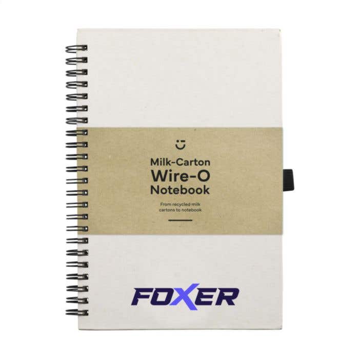 Milk-Carton Wire-O Notebook A5 bloc-notes