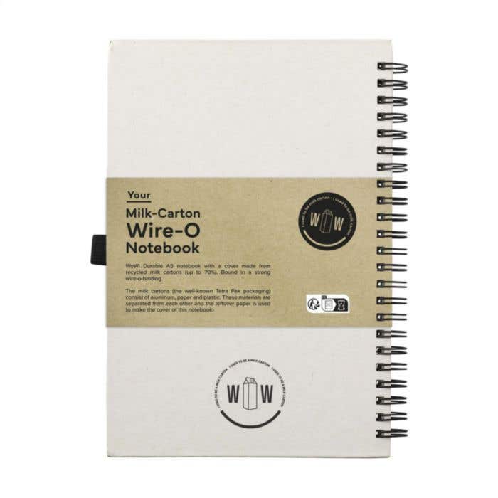 Milk-Carton Wire-O Notebook A5 carnet de notes