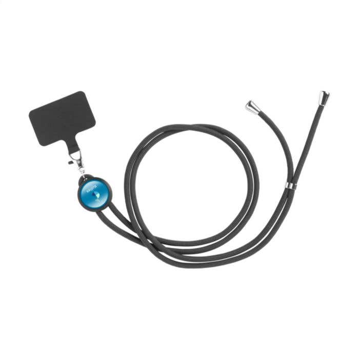 Lace Lanyard GRS RPET 0,5 cm cordelière téléphonique