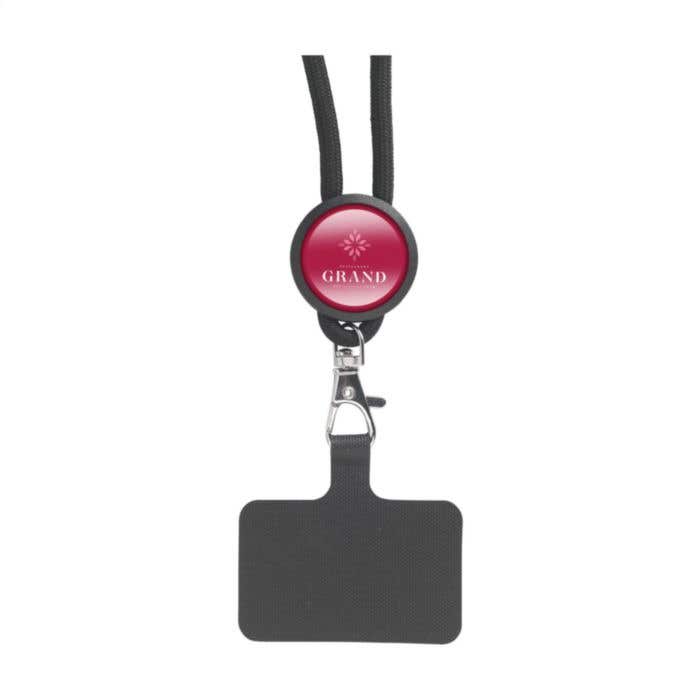 Lace Lanyard GRS RPET 0,5 cm cordelière téléphonique