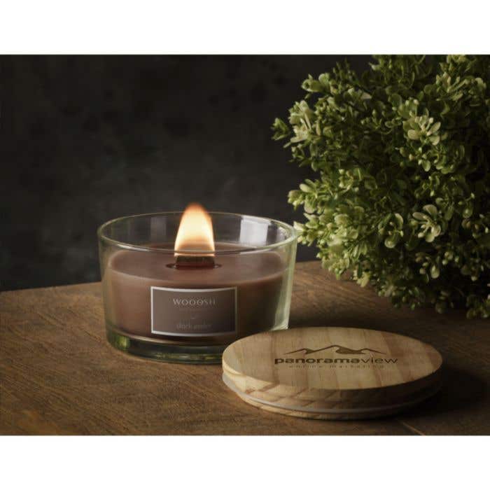 Wooosh Flame Scented Candle Dark Amber bougie parfumée