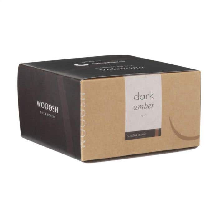 Wooosh Flame Scented Candle Dark Amber bougie parfumée