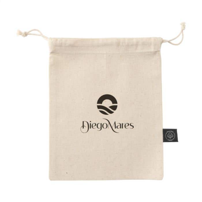 Gift Pouch Natural GRS Recycled Cotton (150 g/m²) S