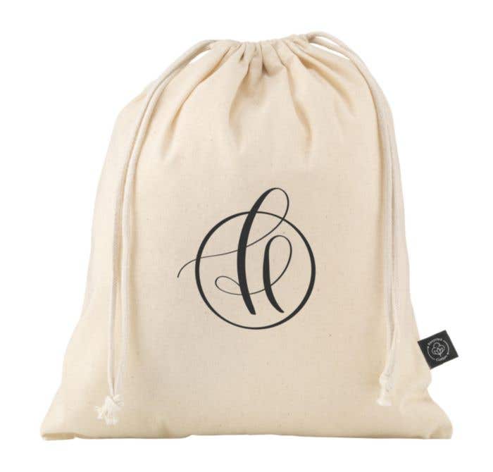 Gift Pouch Naturel GRS Recycled Cotton (150 g/m²) M