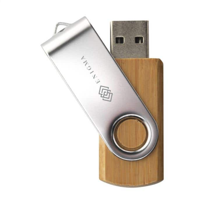 Twist Bamboo en stock clé USB 16 GB