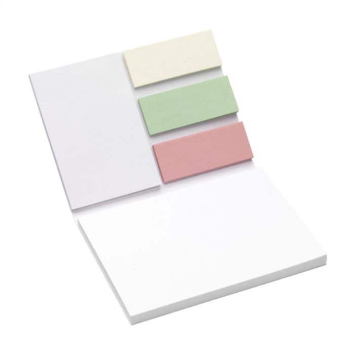 Memo Sticky Notes and Markers Recycled Paper bloc-note