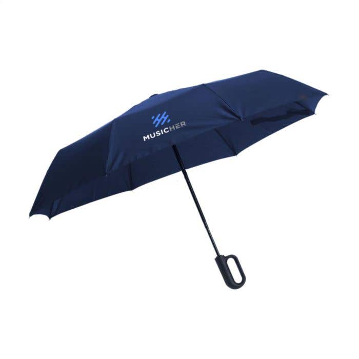 Carabiner RCS RPET foldable umbrella 21 inch