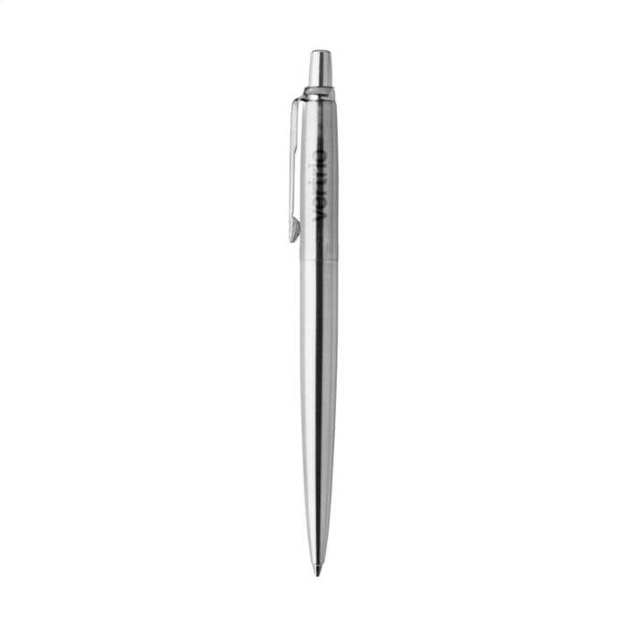 Parker Jotter Steel Ballpoint Pen - Blue Ink