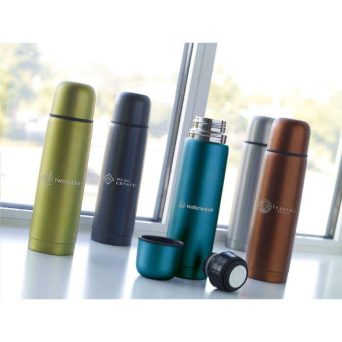 Frosted Bottle RCS Recycled Steel 500 ml thermo bottle