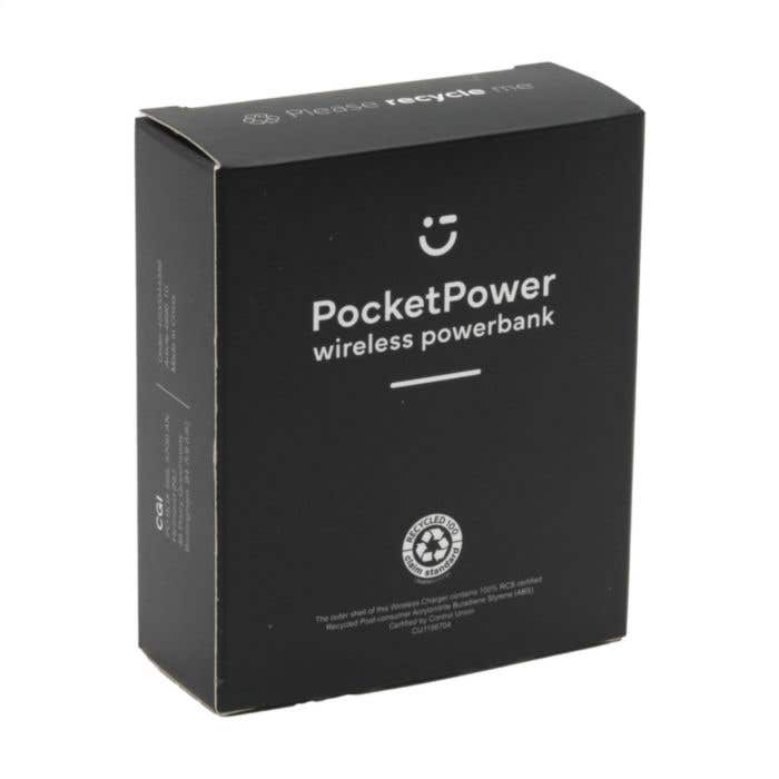 PocketPower RCS Recycled ABS 10000 Wireless Powerbank wireless charger