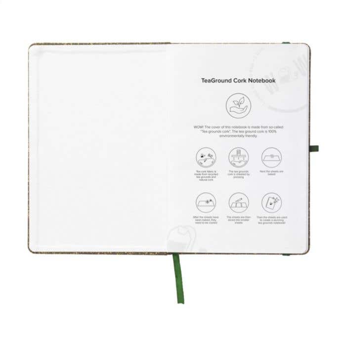TeaGround Cork Paper Notebook A5