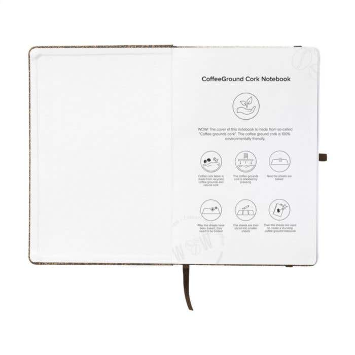 CoffeeGround Cork Paper Notebook A5