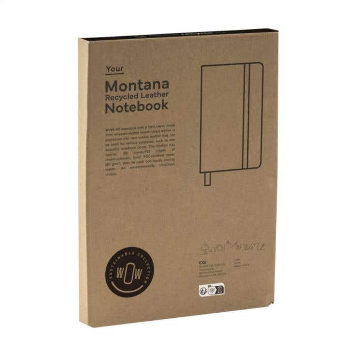 Montana Recycled Leather Paper Notebook A5