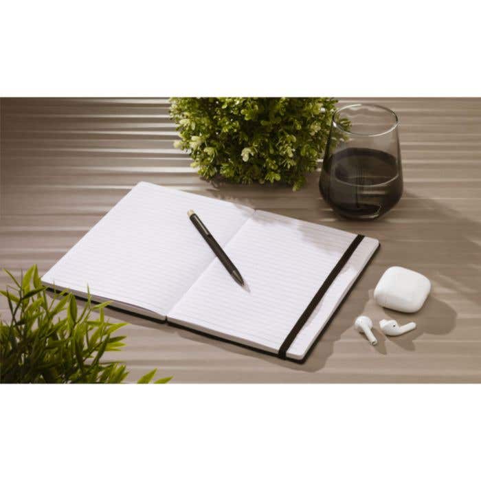 Bamboo Journal Naked Spine Notebook Black A5 carnet de notes