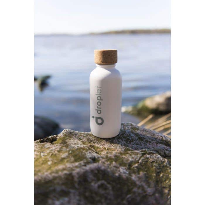 EcoBottle White 650 ml d'origine végétale - fabriquée en EU