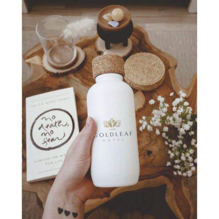 EcoBottle White 650 ml d'origine végétale - fabriquée en EU