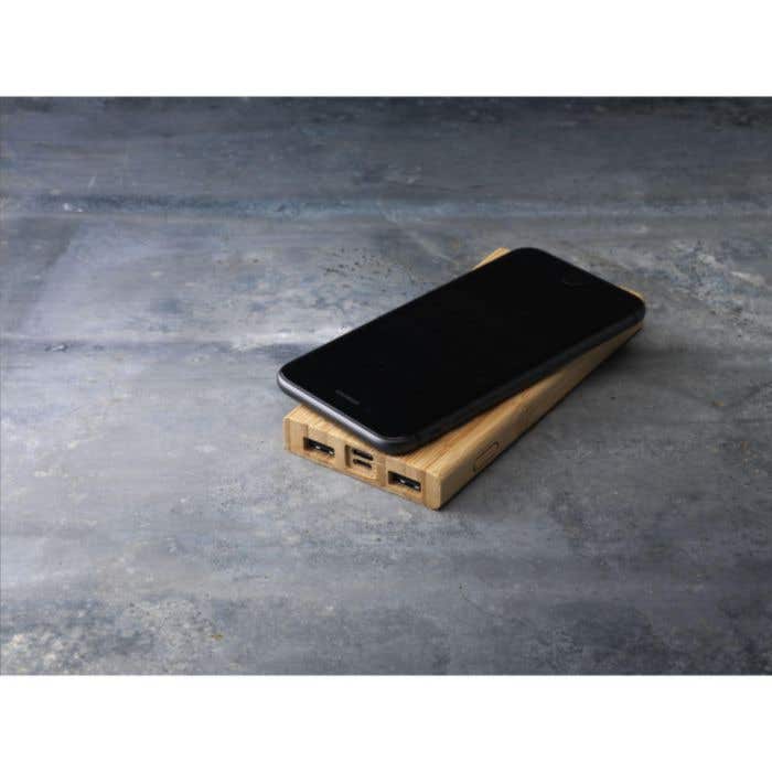 Bamboo 8000 Wireless Powerbank chargeur sans fil