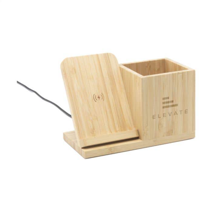 Bamboo Boss 15W support de charge/porte-stylo