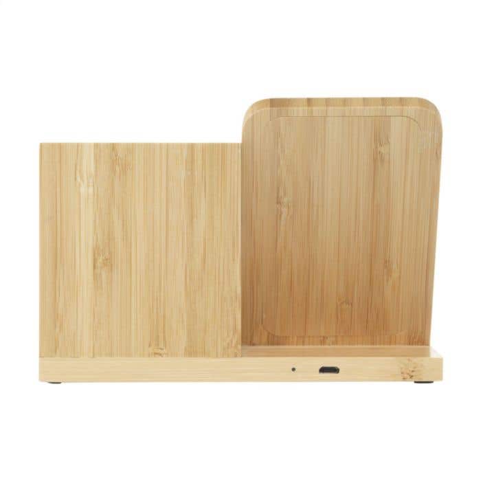 Bamboo Boss 15W charger/pen holder