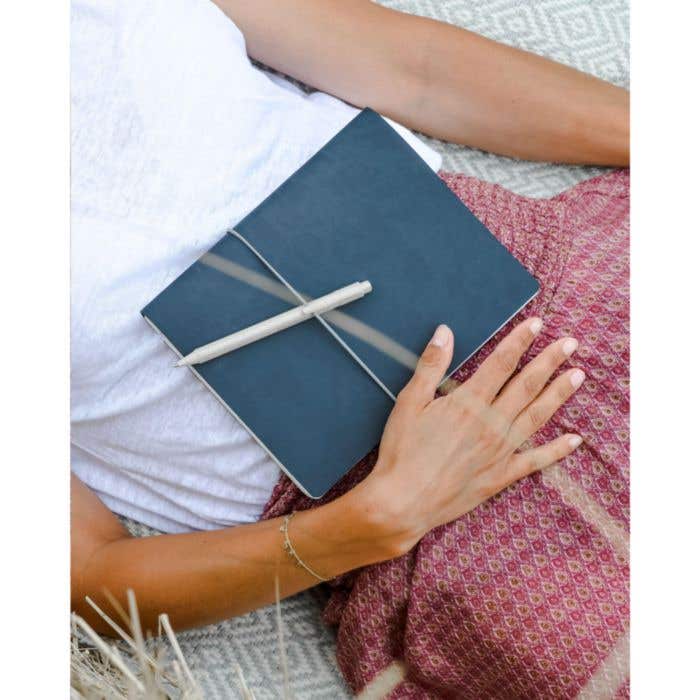 Recycled Leather Refillable Paper Notebook A5