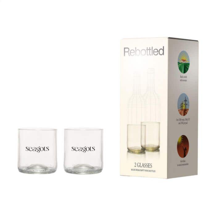 Rebottled® Short Tumbler 2-pack Trinkgläsern