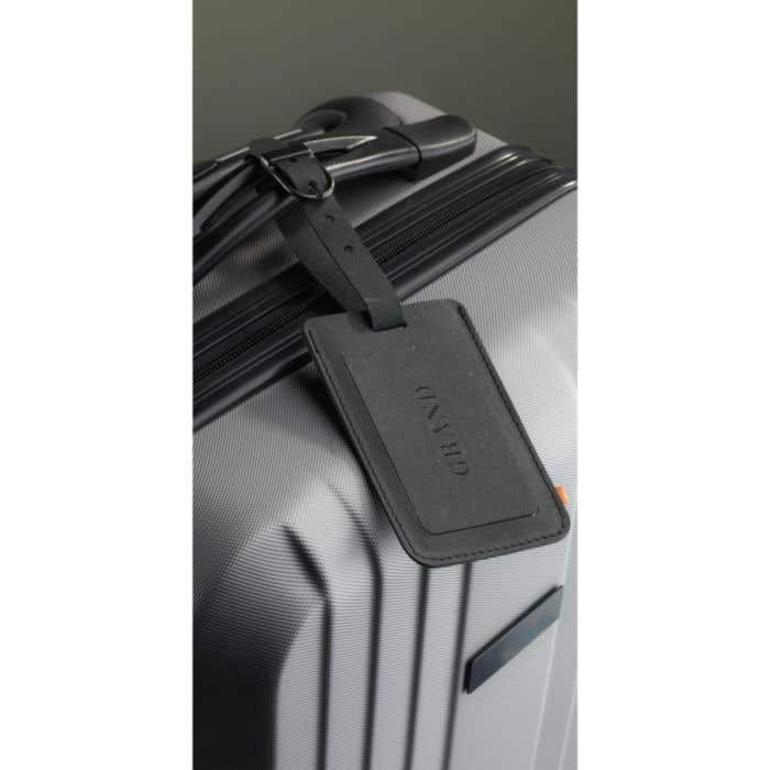 Recycled Leather Luggage Tag bagagelabel