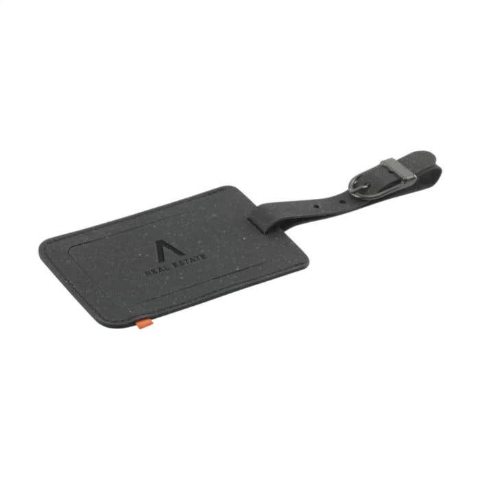 Recycled Leather Luggage Tag