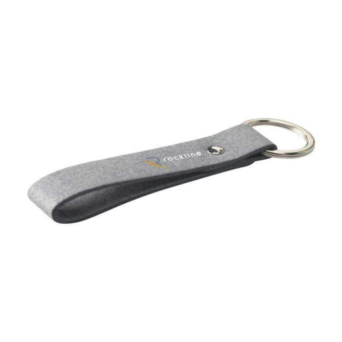 Recycled Denim Textile Keyring porte-clés