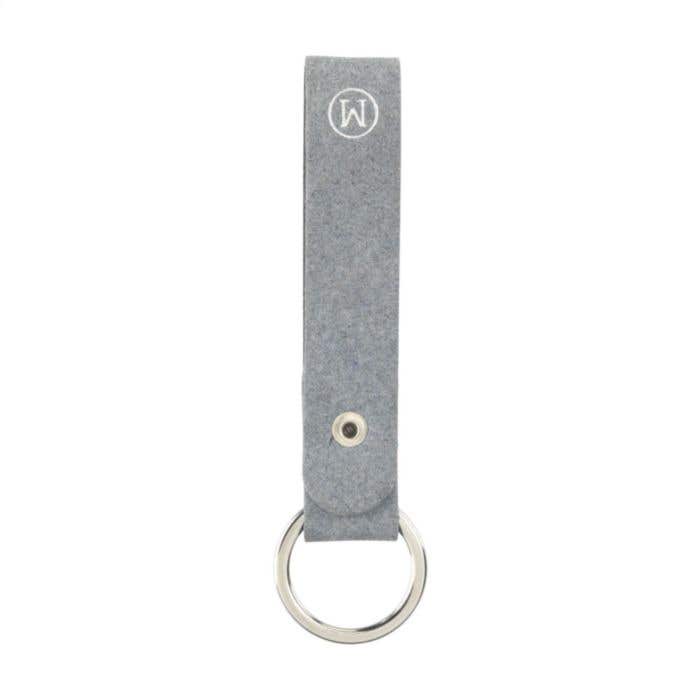 Recycled Denim Textile Keyring
