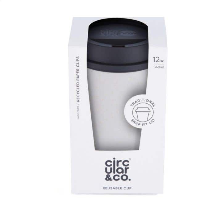 Circular&Co Recycled Now Cup Black Lid 340 ml coffee cup