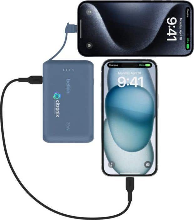 Belkin BoostCharge PowerBank 10K Integriertes Kabel