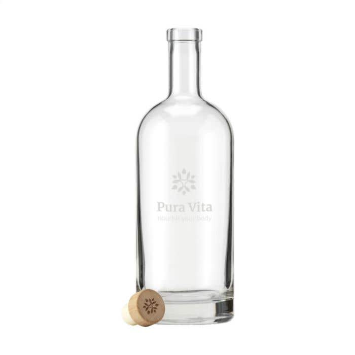 Helsinki Water Bottle Wooden Cork Stopper 1L