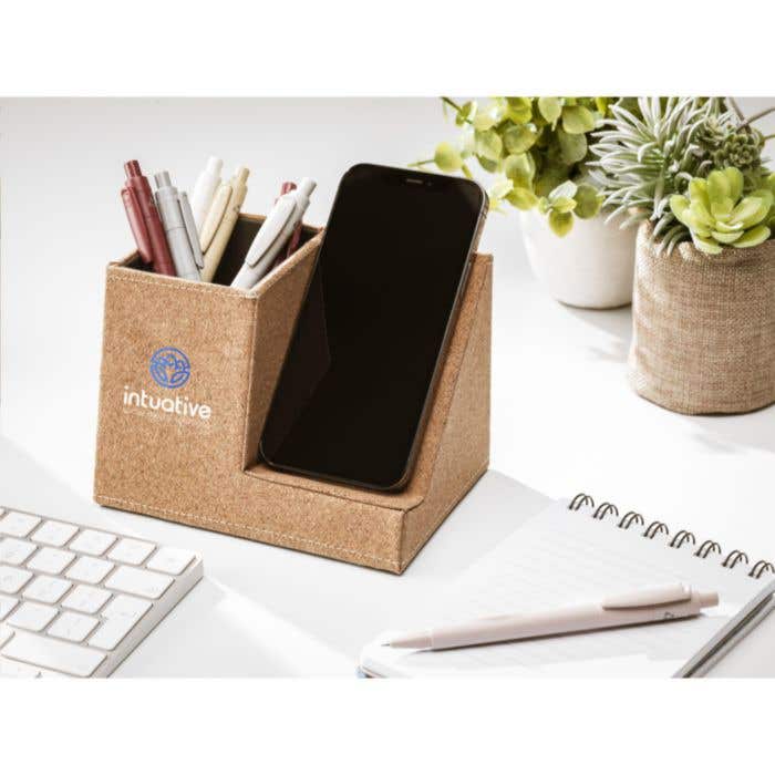 Cork Pen Holder Wireless Charger porte-stylo chargeur