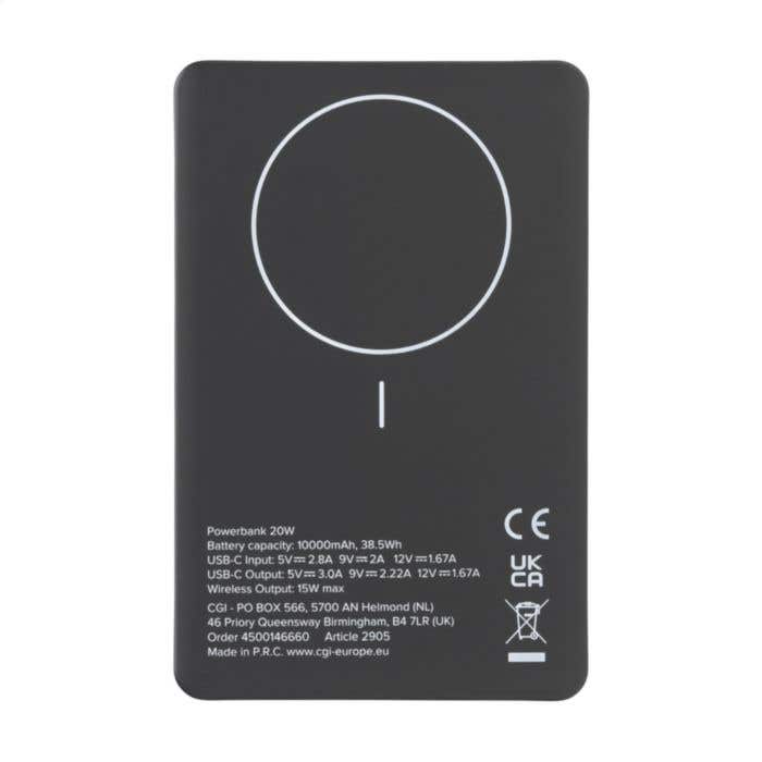 Wireless RCS Recycled Alu Magsafe Powerbank 10000