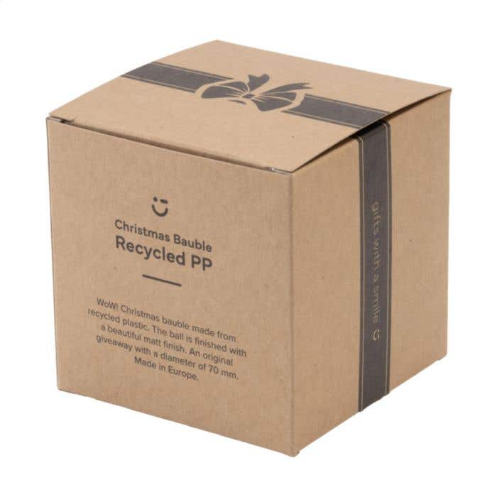 Weihnachtskugel Ø 7cm Recycled PP Box - Made in Europe