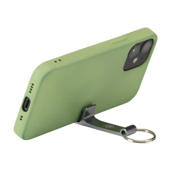 Alu Opener Phone Stand GRS Recycled keyring