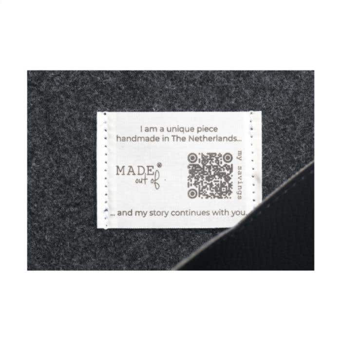 Recycled Felt & Apple Leather Laptop Sleeve 14 inch