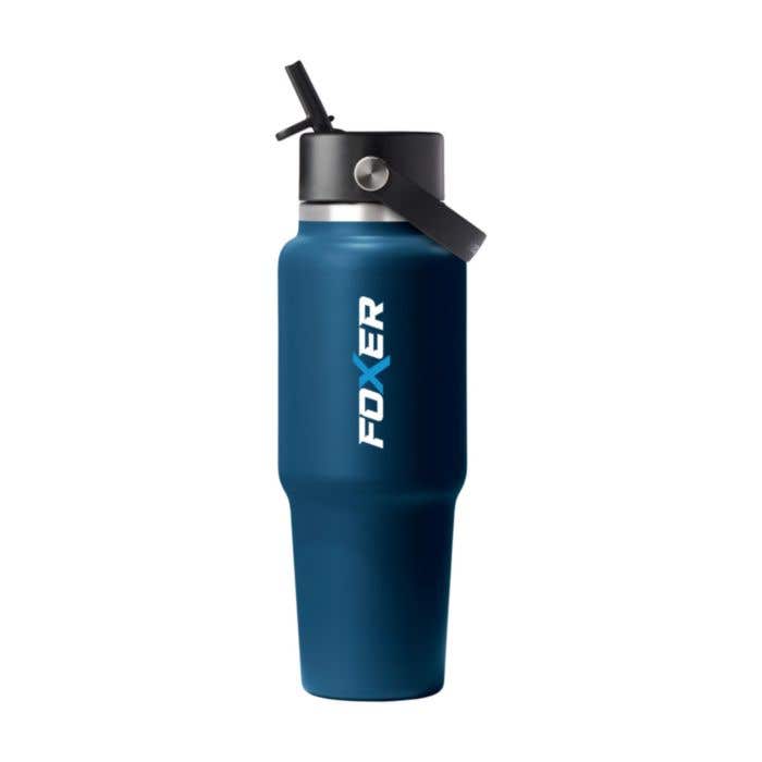 Hydro Flask Wide Mouth Travel Bottle with Flex Straw Cap 946 ml waterfles