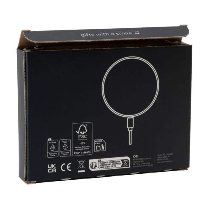 Bamboo 15W Wireless Fast Charger draadloze snellader