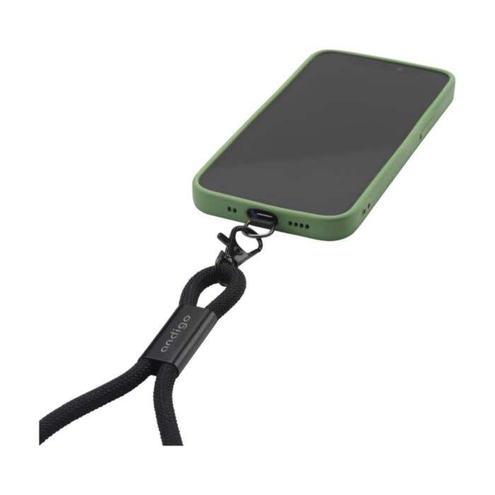 Wrist Lanyard 2-in-1 GRS RPET Load & Sync USB Cable