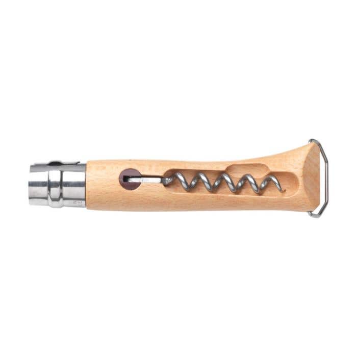 Opinel No 10 Corkscrew Bottle Opener in a sleeve