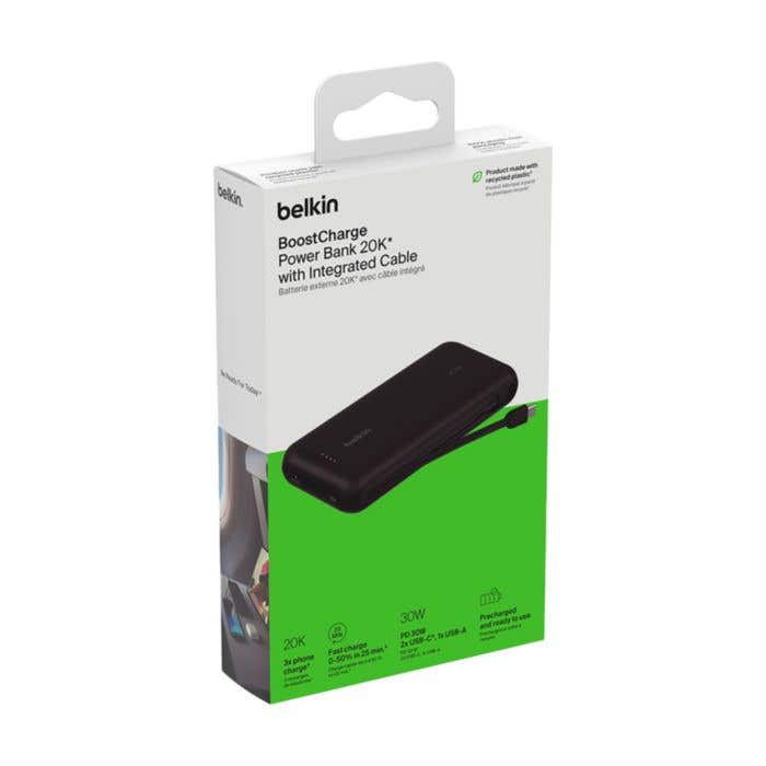 Belkin BoostCharge Power Bank 20K Câble intégré
