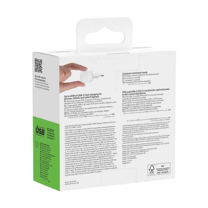 Belkin 45W USB PD Wall Charger avec PPS et Cable