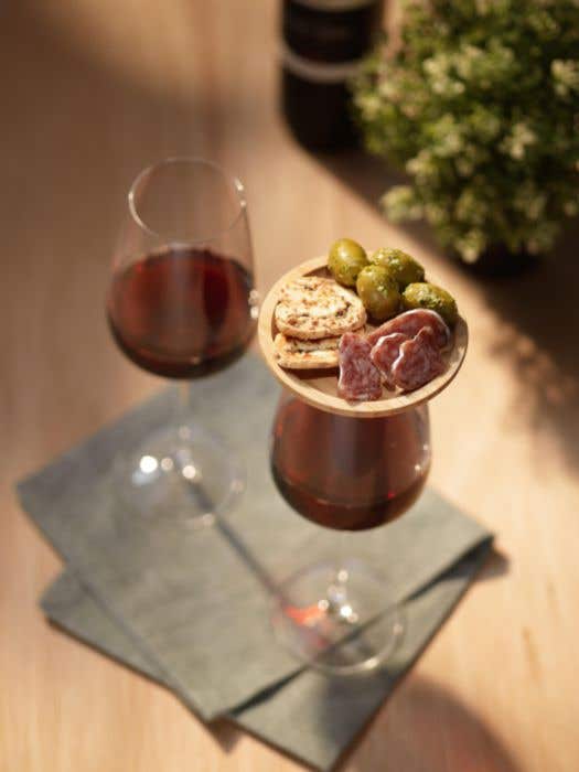 Wooosh Piccolo Bamboo Wine Glass Topper